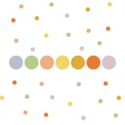 Muted Retro Polka Dot Wall Stickers - Soft Pastel Nursery Decals Scandi Playroom Decor - thumbnail 2