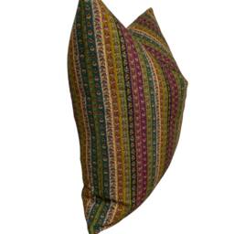 Mulberry Home Wild Stripe Plum Long Weekend Collection Double Sided Pillow Cover Cushion - thumbnail 2