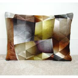 Cushion Cover Metallic Velvet Silver Bronze Green Grey Designers Guild 12x16 Oblong Pillow Sham Bolster With Zip Fitzrovia Contemporary