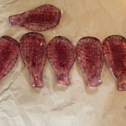 Leaves For Mirrors, Spare Parts in Murano Blown Glass, Pink Rose - thumbnail 3