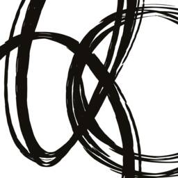 Set Of 2 Black & White Simple Modern Contemporary Art Posters Print Home Decor Posters, Lounge, Hallway, Bathroom, Kitchen, Bedroom Prints - thumbnail 2