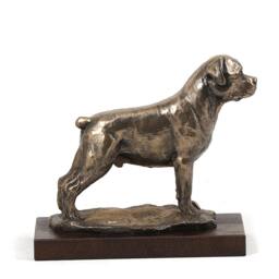 Rottweiler, Dog Wooden Base Statue, Limited Edition, Artdog - thumbnail 2