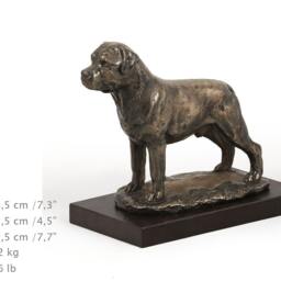 Rottweiler, Dog Wooden Base Statue, Limited Edition, Artdog - thumbnail 4