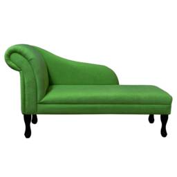 Handmade Green Plush Chaise Longue - thumbnail 2