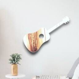 Acoustic Guitar Acrylic Mirror Wall Art Personalized Engraving - thumbnail 2