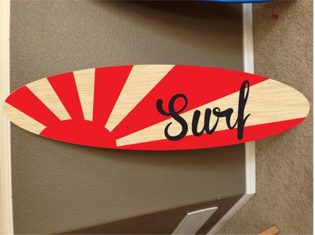 Custom Surfboard Wall Decor Hawaiian Beach Art - 48 - image 1
