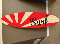 Custom Surfboard Wall Decor Hawaiian Beach Art - 48 - thumbnail 1