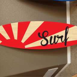Custom Surfboard Wall Decor Hawaiian Beach Art - 48 - thumbnail 2