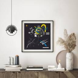 Wassily Kandinsky Abstract Fine Art Print, Small Worlds Poster, Modern Wall Art, Geometric Bauhaus Canvas, Office Contemporary Home Decor - thumbnail 3