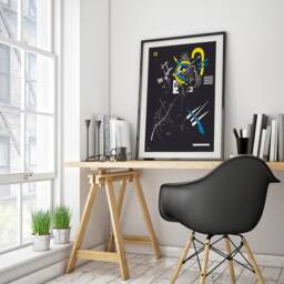 Wassily Kandinsky Abstract Fine Art Print, Small Worlds Poster, Modern Wall Art, Geometric Bauhaus Canvas, Office Contemporary Home Decor - thumbnail 2