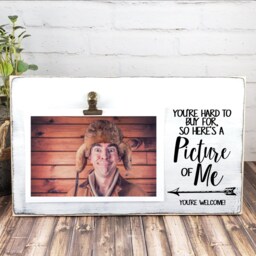Hard To Buy For Christmas Gift, Funny Wood Picture Frame, Personalized Custom Anniversary, Sarcastic Birthday Of Me - thumbnail 2