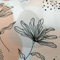 Outdoor Cushion Made Of High-Quality Polyester - Flower Pastel Water-Repellent - Cushion Cover - thumbnail 4