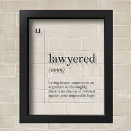 Transparent Lawyered Definition Lawyer Gift Funny Poster Office Decor Coworker New Job Attorney Scandinavian - thumbnail 3