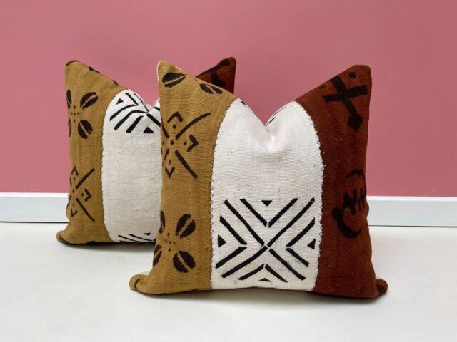 Handmade Moroccan Pillow Cover African Vintage Lumbar Throw - image 1