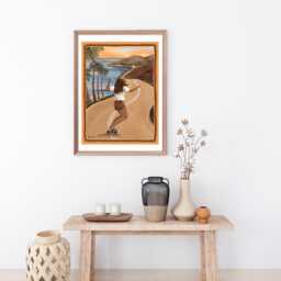 70S Skate Art Print - California Surf Scene, Boho Wall Decor - thumbnail 3