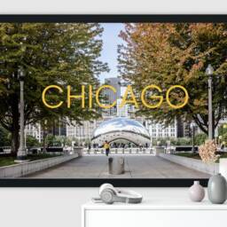 Chicago Wall Art, Cloud Gate, The Bean, Lettering, Millenium Park, Print, Architecture Poster - thumbnail 4