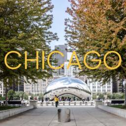 Chicago Wall Art, Cloud Gate, The Bean, Lettering, Millenium Park, Print, Architecture Poster - thumbnail 2