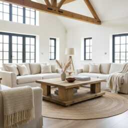 Handmade Chunky Country Oak Coffee Table With Shelf - thumbnail 2