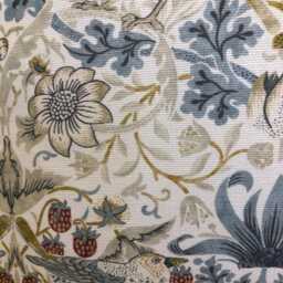 Clarke & William Morris Strawberry Thief Linen Plum Arts Crafts Cushion Cover 16 - thumbnail 3