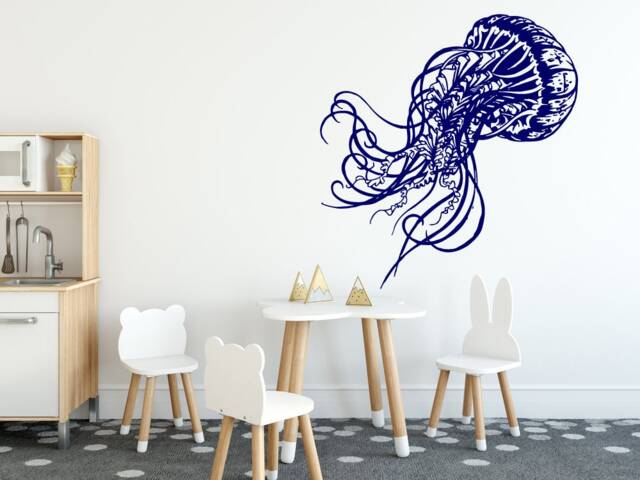 Jellyfish Wall Decals - Bedroom, Living Room, Nursery Decor, Diy Decor Nm113 - image 1