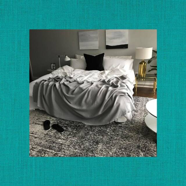 xl Teal Linen Throw - Solid Blanket Made To Order in The Usa Living Room & Bedroom Soft Bedding - image 1