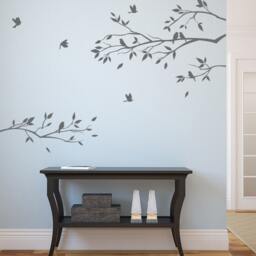 Wall Decals For Nursery Baby Room Designs Tree Branch With Birds Sticker Home Decor Art By Decalisland - Sd 019 - thumbnail 2