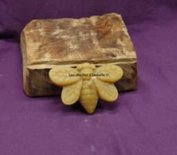 "Pure Beeswax Candle ""Flat Bee" - thumbnail 1