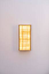 Oak Wooden Wall Sconce Egyptian Papyrus Ambient Light. Plug-In Option. Usa Duties Paid - thumbnail 1