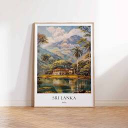 Sri Lanka Poster, Wall Decor, Asia Travel Artwork, Cultural Art Print, Tropical Island Asian Gift, Poster - thumbnail 3