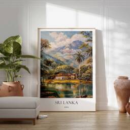 Sri Lanka Poster, Wall Decor, Asia Travel Artwork, Cultural Art Print, Tropical Island Asian Gift, Poster - thumbnail 2
