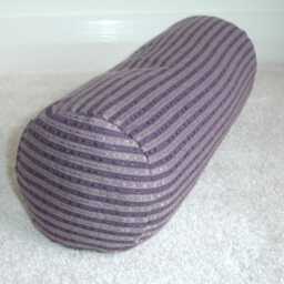 "Purple Bolster Pillow Cylinder Cover Round Ended End Cushion Sham Case Stripes Aubergine Silver Stripe Striped 4"" 6"" 8"" 9"" 10"" 12"