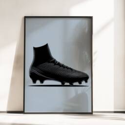 Minimal Football Poster Prints - Set Of 3 Posters - Boys Bedroom Decor Kids Room Wall Art Soccer Artwork Teen Footballer Gifts - thumbnail 3