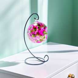 Spring Pink, Sage Green & Gold - Hand Painted Glass Candle Holder - thumbnail 4