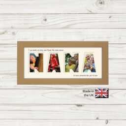 Nana Photo Frame I Thank The Stars Or We Stars Word Name Special Gift Mother's Day 889 By Photos in A Word - thumbnail 1