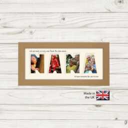 Nana Photo Frame I Thank The Stars Or We Stars Word Name Special Gift Mother's Day 889 By Photos in A Word - thumbnail 3