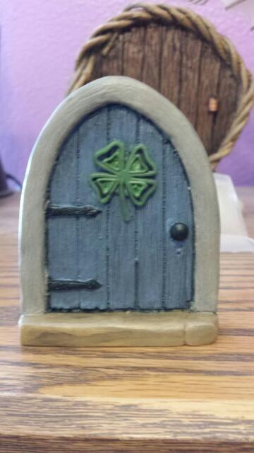 Celtic Fairy Door, Doorway To Middle Earth, Shamrock Door