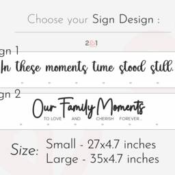 Wooden Family Sign, Valentines Day Gifts For Couples Wall Decor Photo Display Anniversary Gifts, in These Moments Picture Frame - thumbnail 3