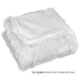 Plush Faux Fur Throw Blanket, Llama Sheepskin Shag, Usa Made - thumbnail 2
