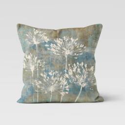 Floral Abstract Cushion Cover, Paint Effect Pillow Case, Modern Flower Boho Living Room Decoration, Bedroom Throw Top - thumbnail 3