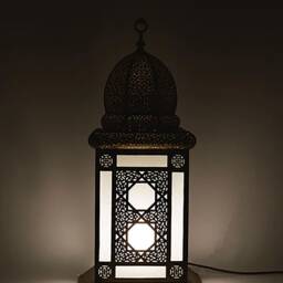 Moroccan Brass Floor Lamp, Handmade Custom Light, Contemporary Traditional Solid Home Decor - thumbnail 2