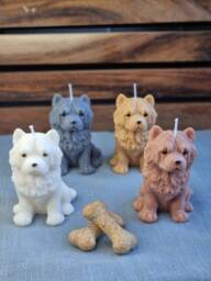 German Shepherd Candle. Sitting Dog Candle For Decor - thumbnail 1
