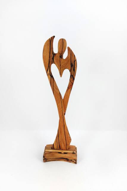 Angel Made Of Wood, Wooden Angel, Walnut - image 1