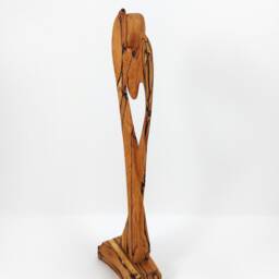 Angel Made Of Wood, Wooden Angel, Walnut - thumbnail 2