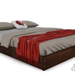 Nodax Solid Pine Platform Bed Frame Japanese Low-Level Design - thumbnail 2