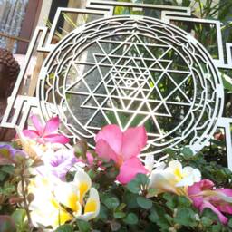 Sri Yantra Mandala By Atman Das. Wall Art Laser Cut Sacred Geometry Meditation Symbol/Tool. Wealth, Fortune, Prosperity. Awaken - Birch13.5 - thumbnail 4