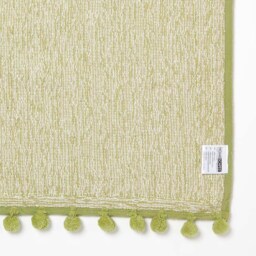 Luxury Tufted Cotton Bath Mat With Pom Edge - Super Absorbent & Non-Slip, 50x80cm Chocolate Brown, Sage Green, Natural - thumbnail 4