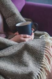Personalized Comfy Blanket, Outdoor Wool Cute Throw Monogram Wedding Gifts For Couple, Aesthetic Room Decor - thumbnail 1