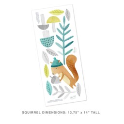 Squirrel - Fabric Wall Decal Woodland Mej - thumbnail 4