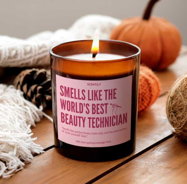 Smells Like The World's Best Beauty Technician Candle Hand-Poured Soy Personalized Gift For Professionals Techs - image 1