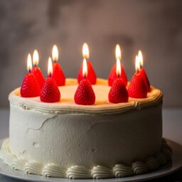 strawberry Candles Handmade Soy Wax Fruit Toppers - thumbnail 2